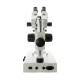 Estereomicroscopio binocular trinocular L90 zoom 0.7X-4.5X iluminación LED incidente y transmitida