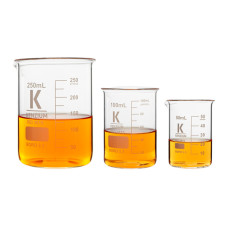 Vaso de precipitados forma baja borosilicato 3.3 con graduación impresa