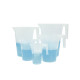 Vaso de precipitado de polipropileno con asa, pico vertedor y graduación en relieve — Pack de 5