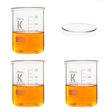 Vaso de precipitados forma baja borosilicato 3.3 con vidrio de reloj KENZIUM