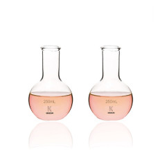 Matraz esférico fondo plano cuello estrecho borosilicato 3.3