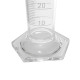 Set 2 probetas graduadas 100 ml y 250 ml base hexagonal borosilicato 3.3