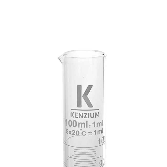 Set 2 probetas graduadas 100 ml y 250 ml base hexagonal borosilicato 3.3