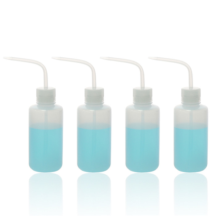 Frasco lavador 500 ml LDPE pack 4 unidades cuello estrecho/ancho