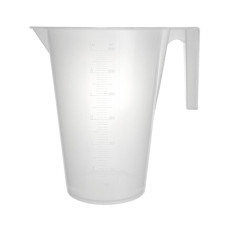 Jarra graduada 3000 ml polipropileno con asa y boquilla vertedora