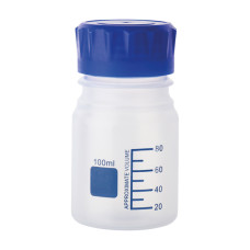 Frasco PP graduado cuello ancho con tapón GL 45 autoclavable
