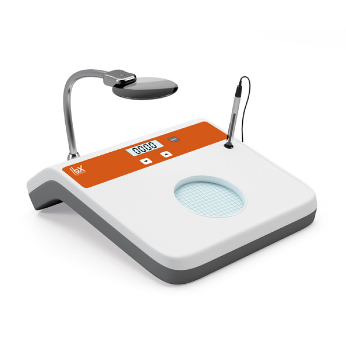 Contador de colonias CC10 pantalla LED 4 dígitos lupa 3X/6X placa Petri hasta 118 mm
