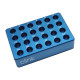 Bloque refrigerador metálico de aluminio anodizado para tubos PCR 0,2 - 2,0 ml