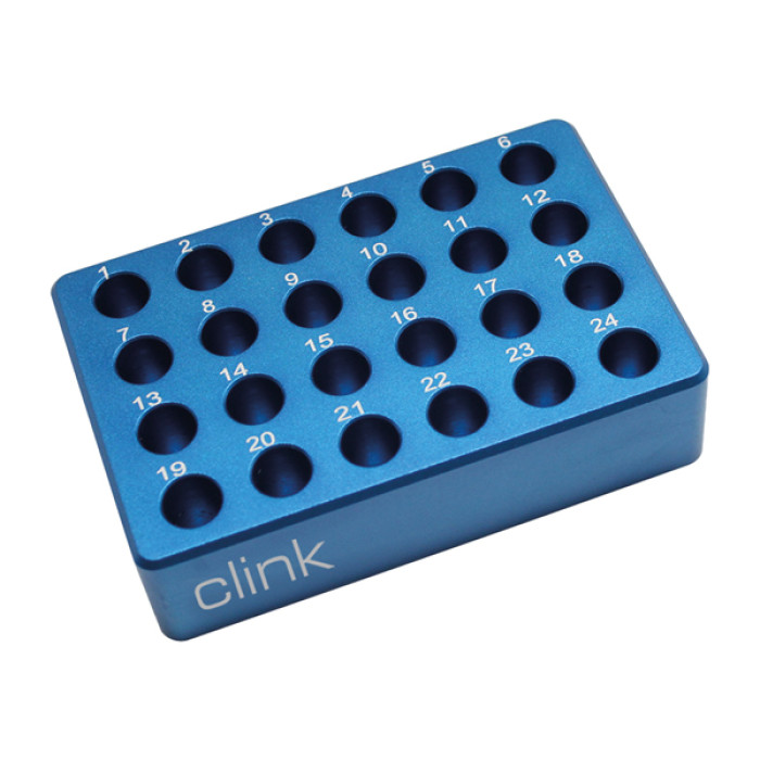 Bloque refrigerador metálico de aluminio anodizado para tubos PCR 0,2 - 2,0 ml