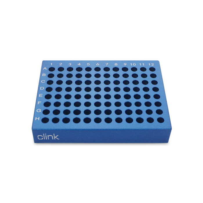 Bloque refrigerador metálico de aluminio anodizado para tubos PCR 0,2 - 2,0 ml