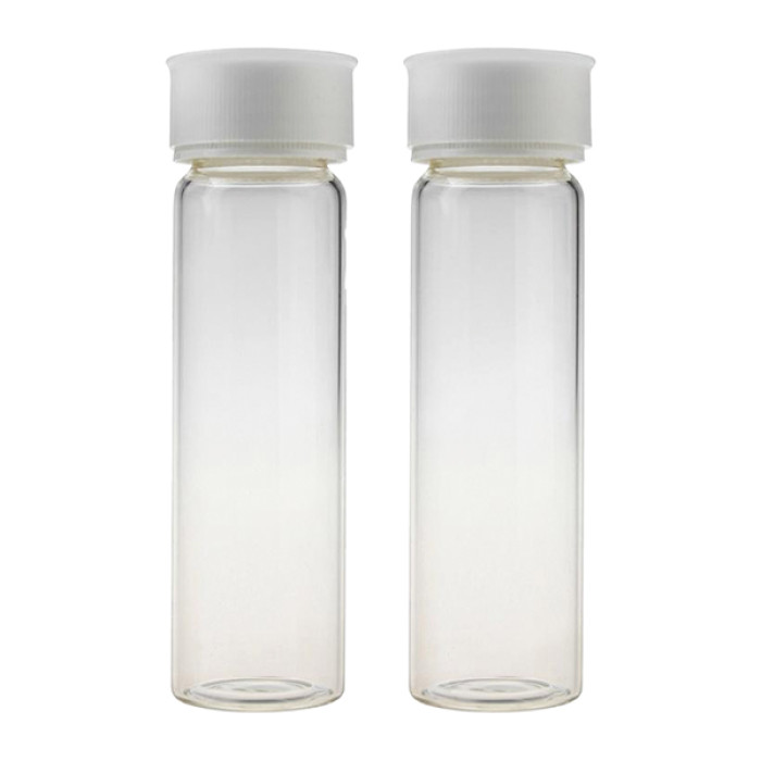 Kit de viales prelimpiados EPA/TOC 40 ml borosilicato con tapón PP 24-414 y septa PTFE/silicona