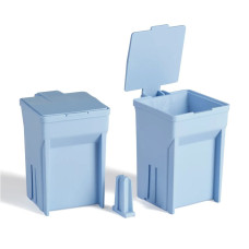 Sistema de tinción con gradilla para 12 portaobjetos y cubetas de colores polímero acetal