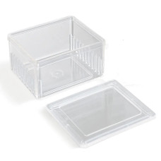 Cubeta de tinción tipo Schifferdecker con tapa para 10 portaobjetos TPX autoclavable — pack 4 unidades