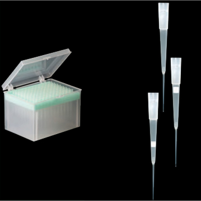 Punta para pipeta 1-200 µl corona especial para gel rack polipropileno autoclavable