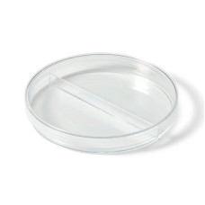 Placa Petri 90x14 mm dos compartimentos poliestireno aséptica