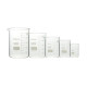 Juego de vasos de precipitados forma baja borosilicato 3.3 — 5 piezas (50, 100, 250, 500 y 1000 ml)