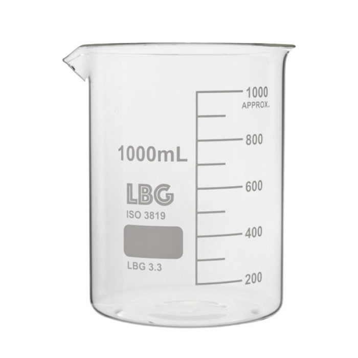 Vaso de precipitados forma baja borosilicato LBG 3.3 | DIN 12331 ISO 3819