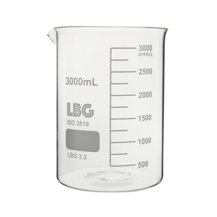 Vaso de precipitados forma baja borosilicato LBG 3.3 | DIN 12331 ISO 3819