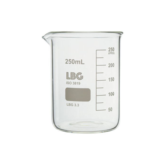 Vaso de precipitados forma baja borosilicato LBG 3.3 | DIN 12331 ISO 3819