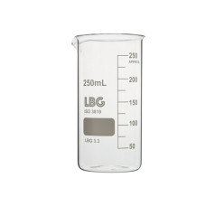 Vaso de precipitados forma alta borosilicato LBG 3.3 con graduación y pico vertedor