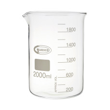 Vaso de precipitados forma baja borosilicato 3.3 con pico graduado GLASSCO