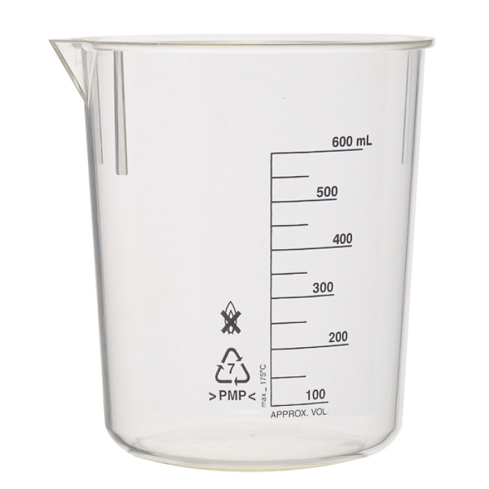 Vaso de precipitados forma baja PMP/TPX® autoclavable ISO 7056