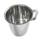 Vaso de precipitados de acero inoxidable con pico y borde