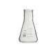 Matraz Erlenmeyer cuello estrecho borosilicato LBG 3.3 con reborde y graduación DIN 12380