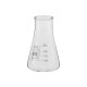 Matraz Erlenmeyer cuello ancho con reborde borosilicato 3.3 GLASSCO