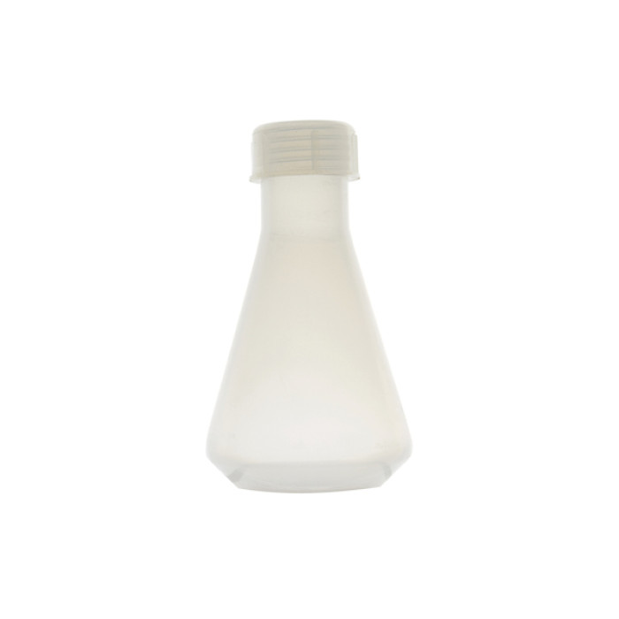 Matraz Erlenmeyer polipropileno con tapón de rosca autoclavable