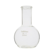 Matraz esférico fondo plano cuello estrecho borosilicato 3.3