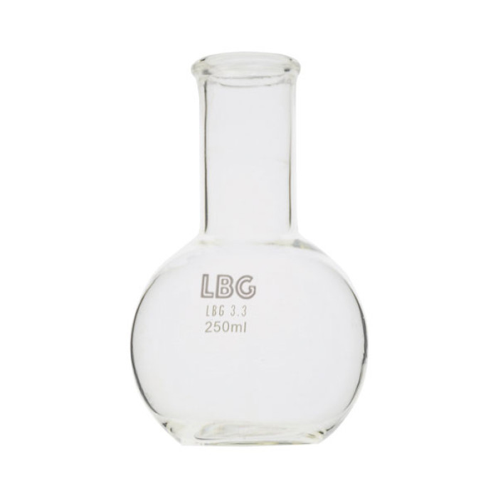Matraz esférico fondo plano cuello estrecho borosilicato 3.3