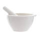 Mortero de porcelana con mano Premium Line interior pulido