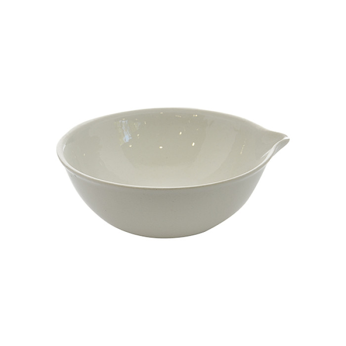 Cápsula de evaporación de porcelana fondo redondo con pico
