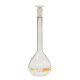 Matraz aforado clase A USP borosilicato 3.3 con tapón PE conforme ISO 1042 DIN 12664