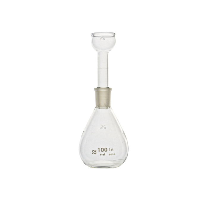 Picnómetro para sólidos borosilicato 3.3 calibrado 20 °C esmerilado 12/21