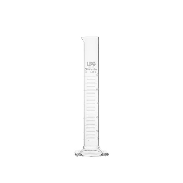 Probeta graduada clase B borosilicato 3.3 base hexagonal TC