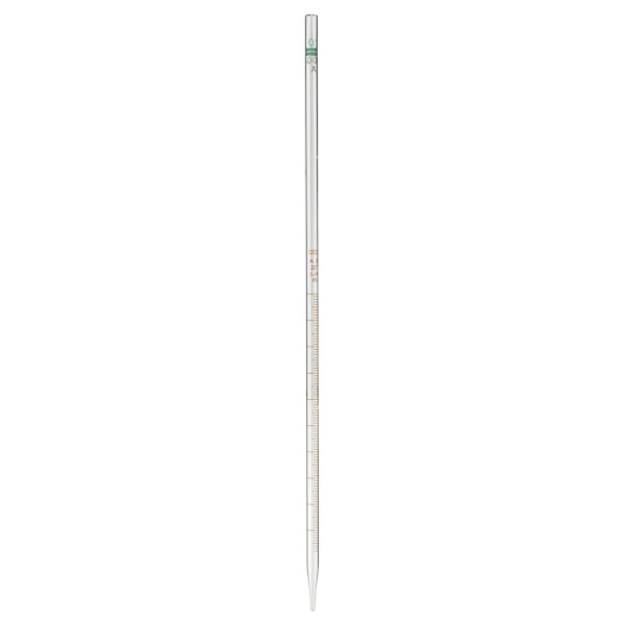 Pipeta graduada clase A vidrio borosilicato TD graduación normal ISO 835