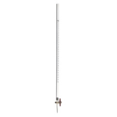 Bureta de plástico 50 ml cuerpo PMMA llave PTFE autolubricada