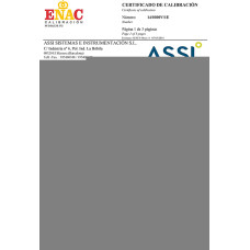 Certificado ENAC de micropipetas de volumen variable