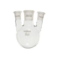 Matraz esférico 3 bocas paralelas esmeriladas borosilicato 3.3