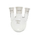Matraz esférico 3 bocas paralelas esmeriladas borosilicato 3.3
