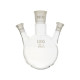 Matraz esférico fondo redondo 3 bocas inclinadas esmeriladas borosilicato 3.3
