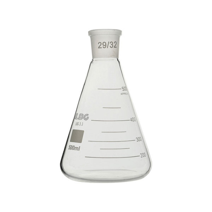 Matraz Erlenmeyer boca esmerilada borosilicato 3.3