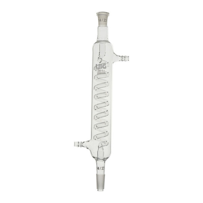 Refrigerante serpentín borosilicato 3.3 conector tubo Øint. 8 mm