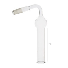 Tubo secador acodado borosilicato 3.3