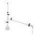 Equipo de destilación simple borosilicato 3.3 NS 29/32 con refrigerante 250 mm y matraz 250 ml