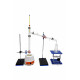 Equipo para destilación fraccionada con columna Vigreux NS 29/32 borosilicato 3.3