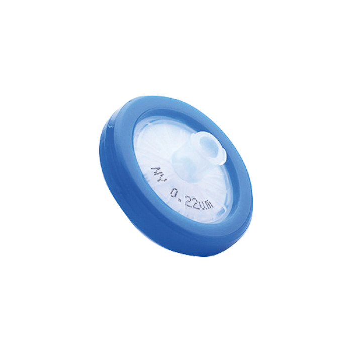 Filtros de jeringa Nylon 66 hidrofílico no estériles FLL/MLS cuerpo PP azul
