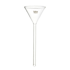 Embudo de rama larga vidrio borosilicato 3.3 ángulo 60° ISO 4798